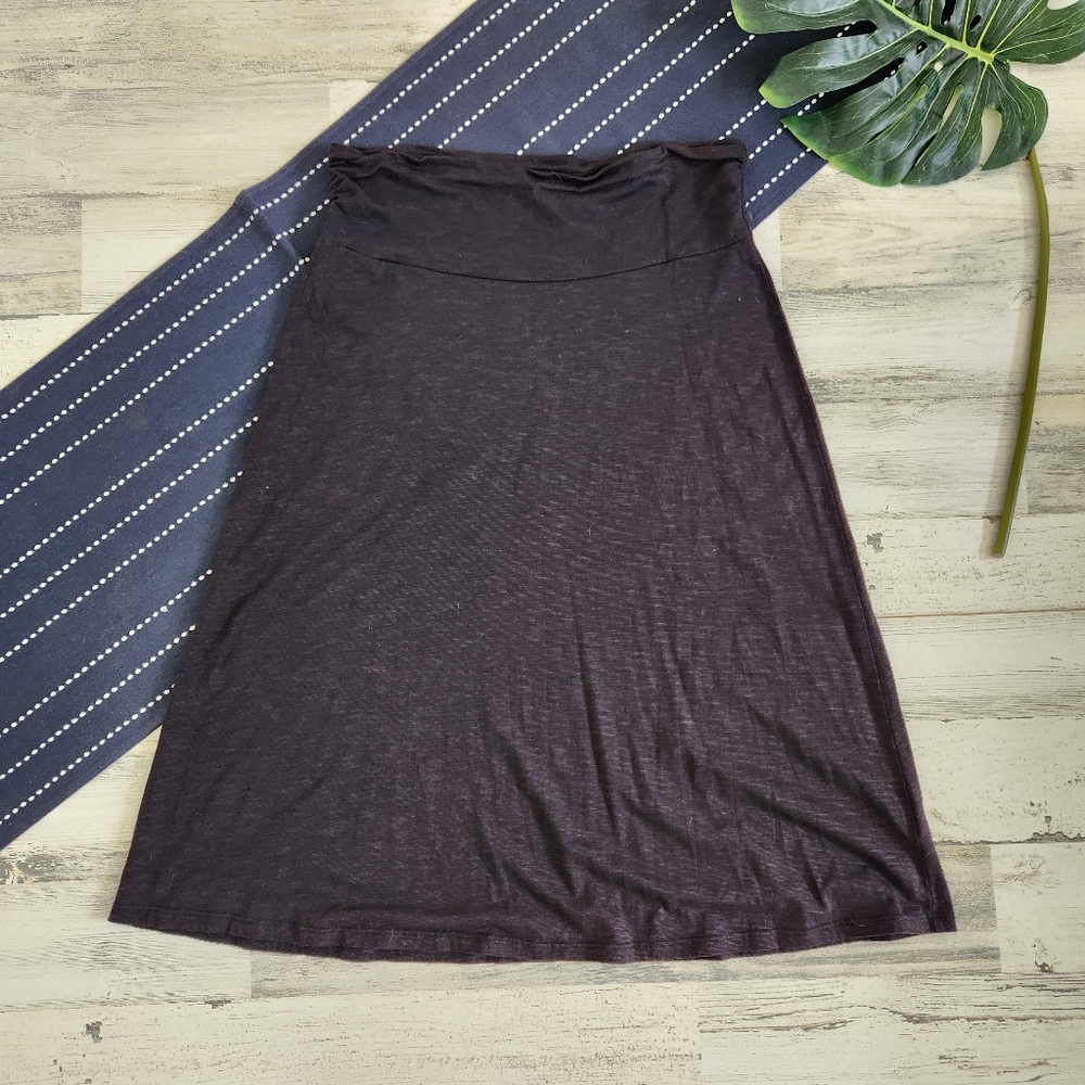 Horny Toad Chaka Long Skirt Knee Length Black Size Medium